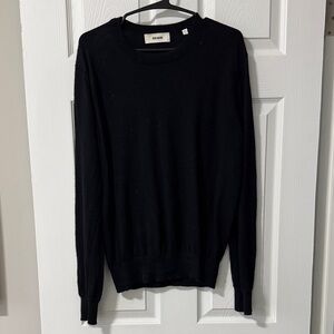 Buck Masons cashmere Classic Black Crewneck Sweater